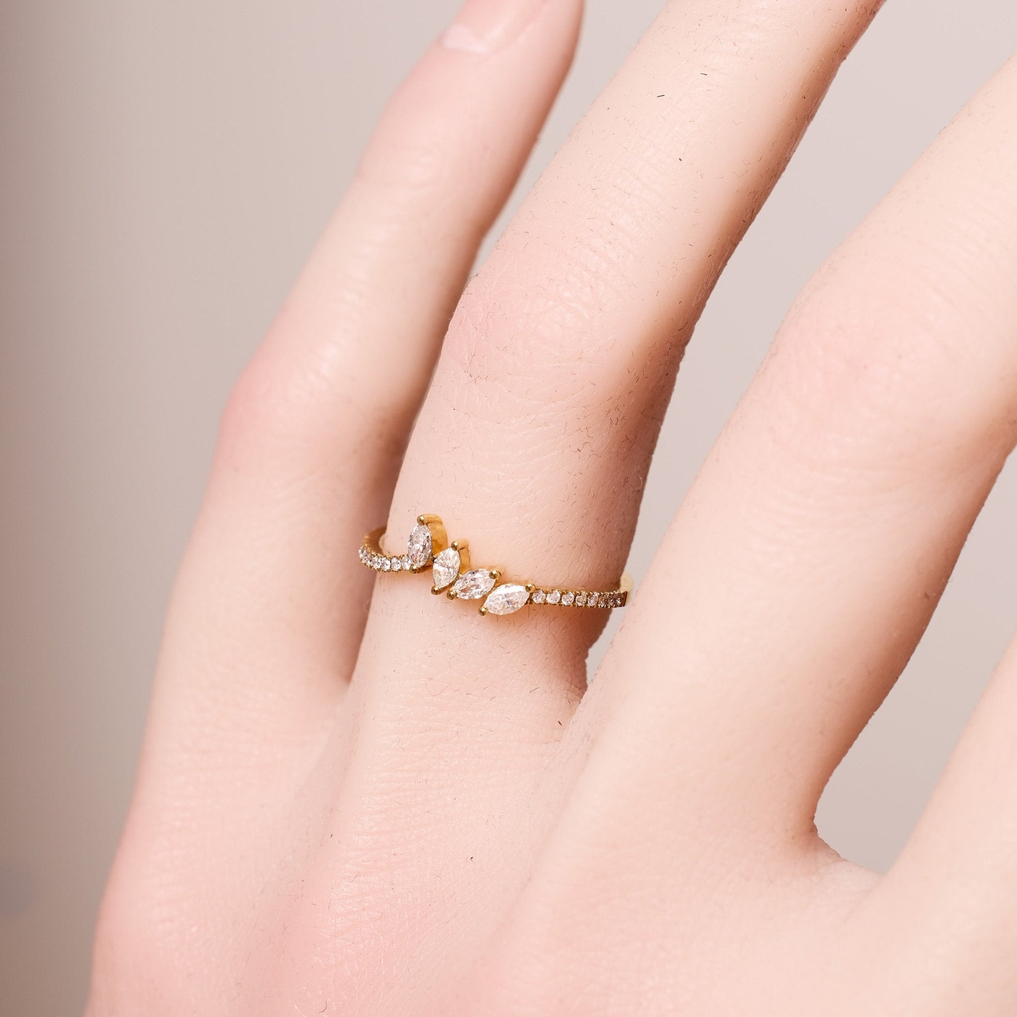 Diamond Stackable Band Ring
