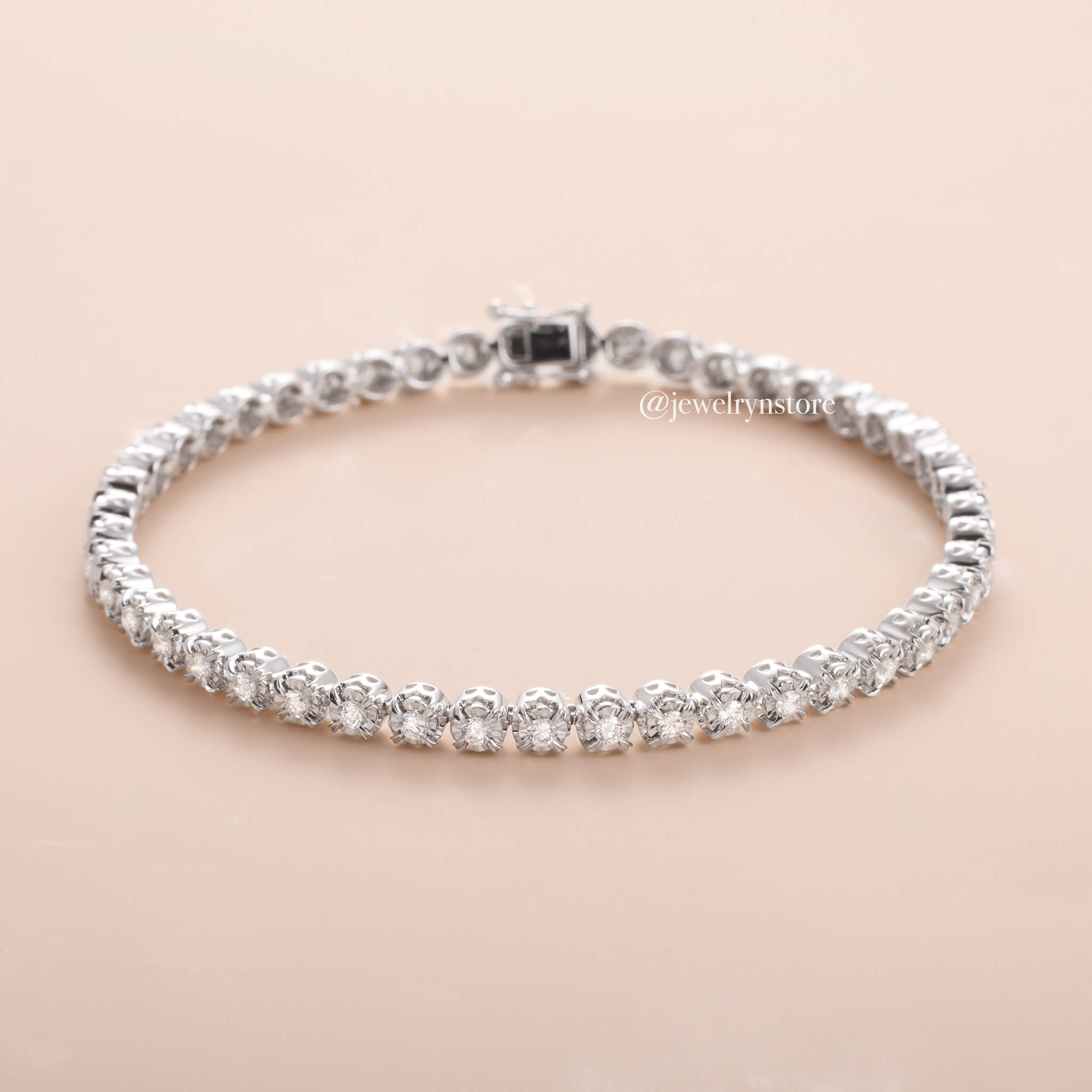 Round Gemstone Tennis Bracelet