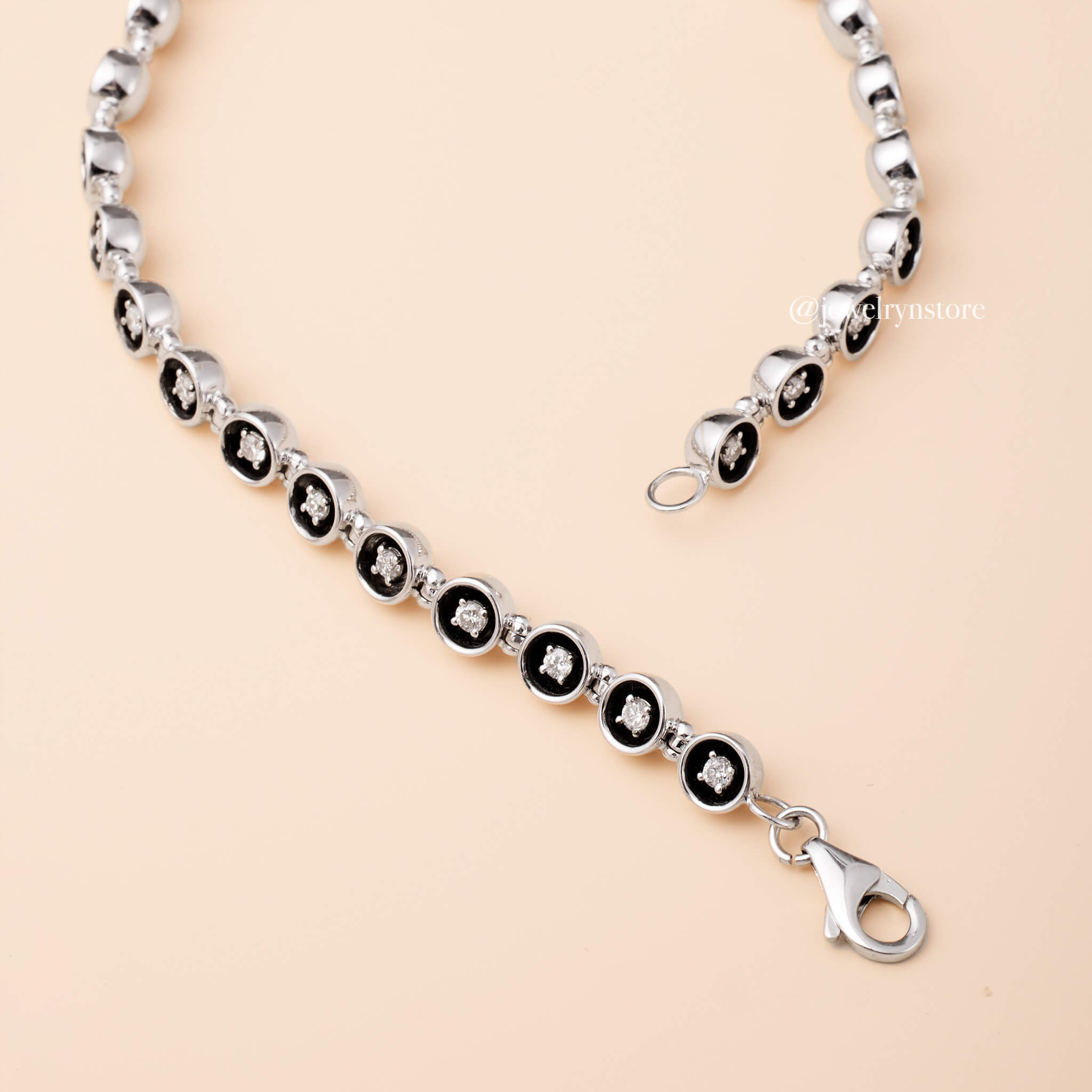 Bead and Gem Inlay Bracelet
