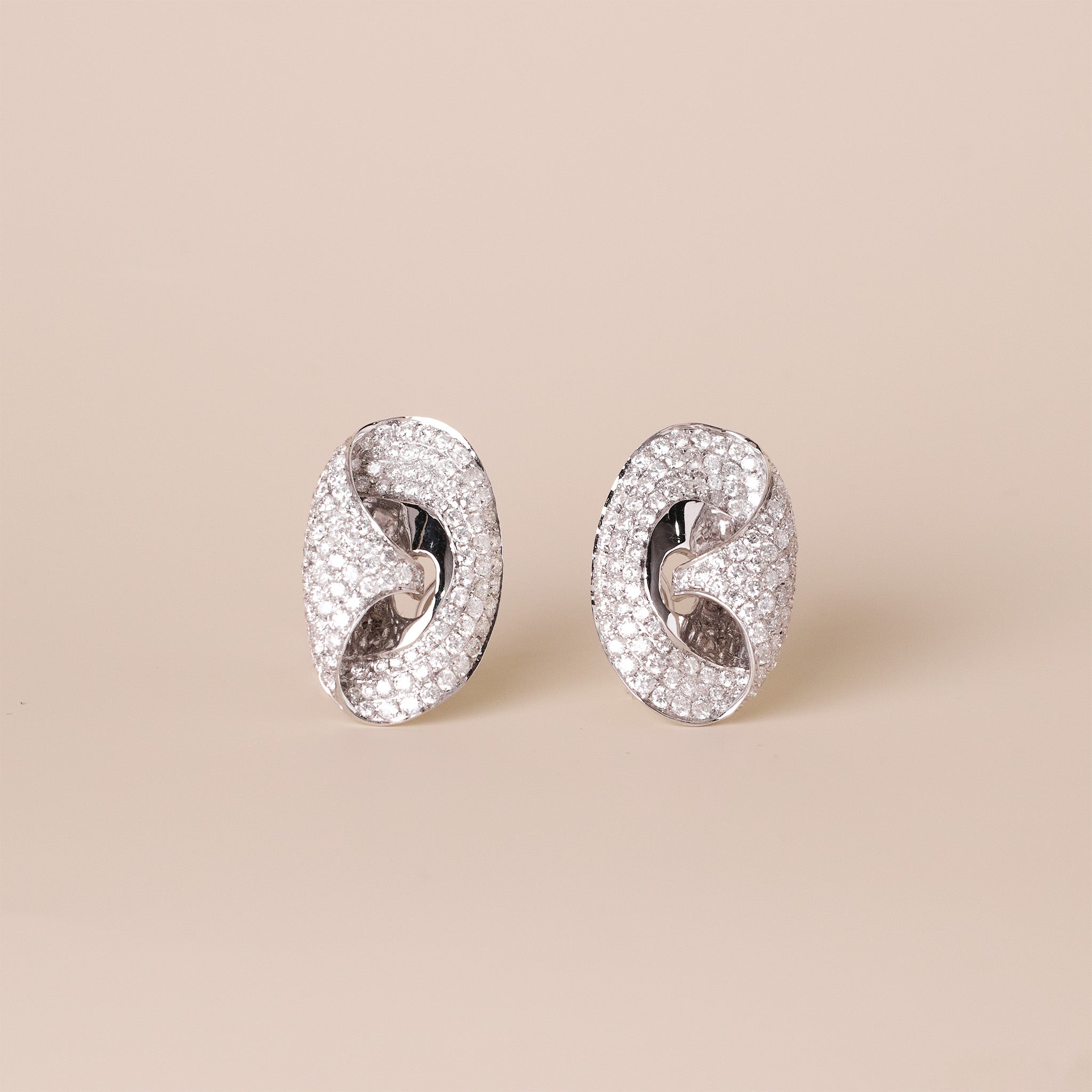 Interwoven Oval Earrings