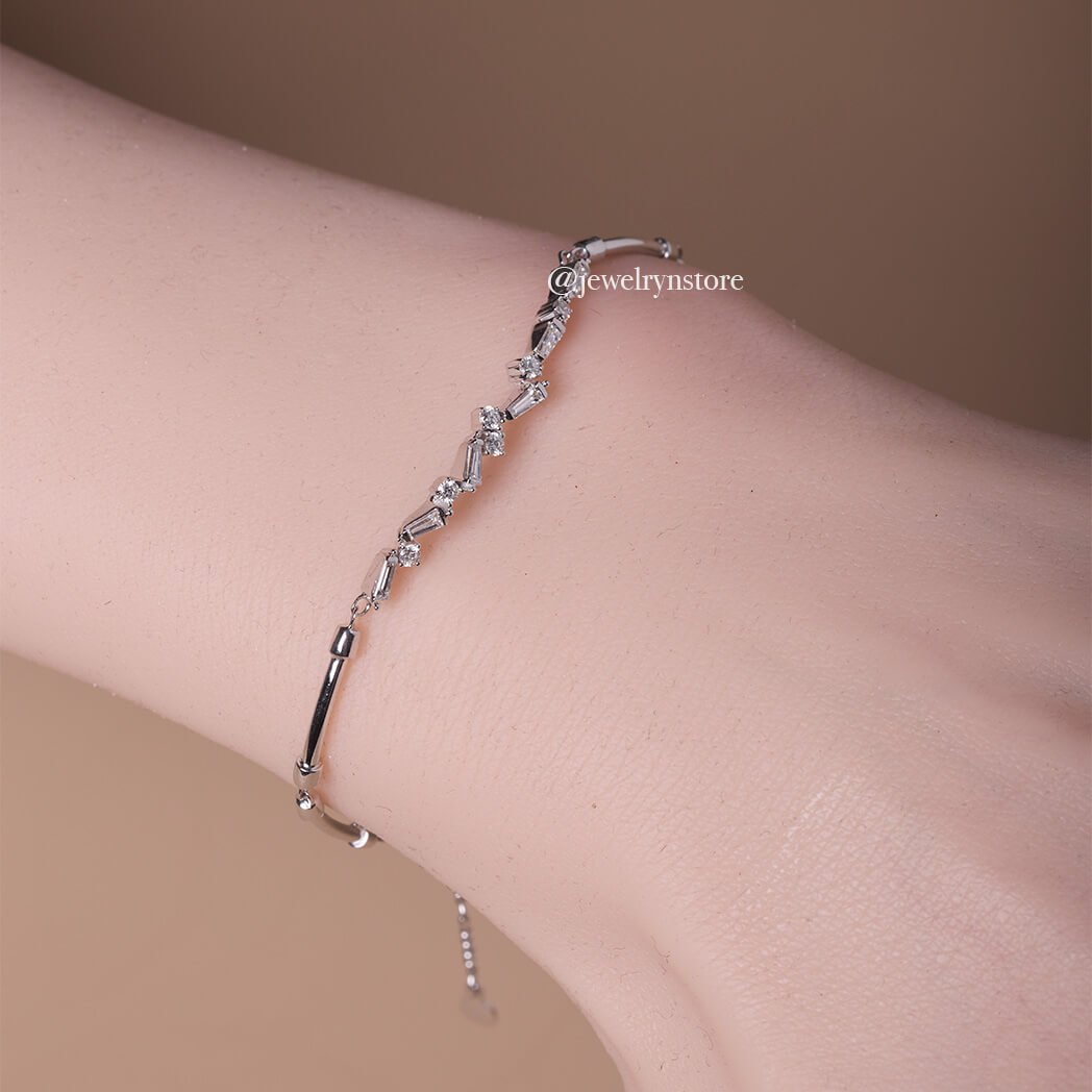 Adjustable Gemstone Link Bracelet