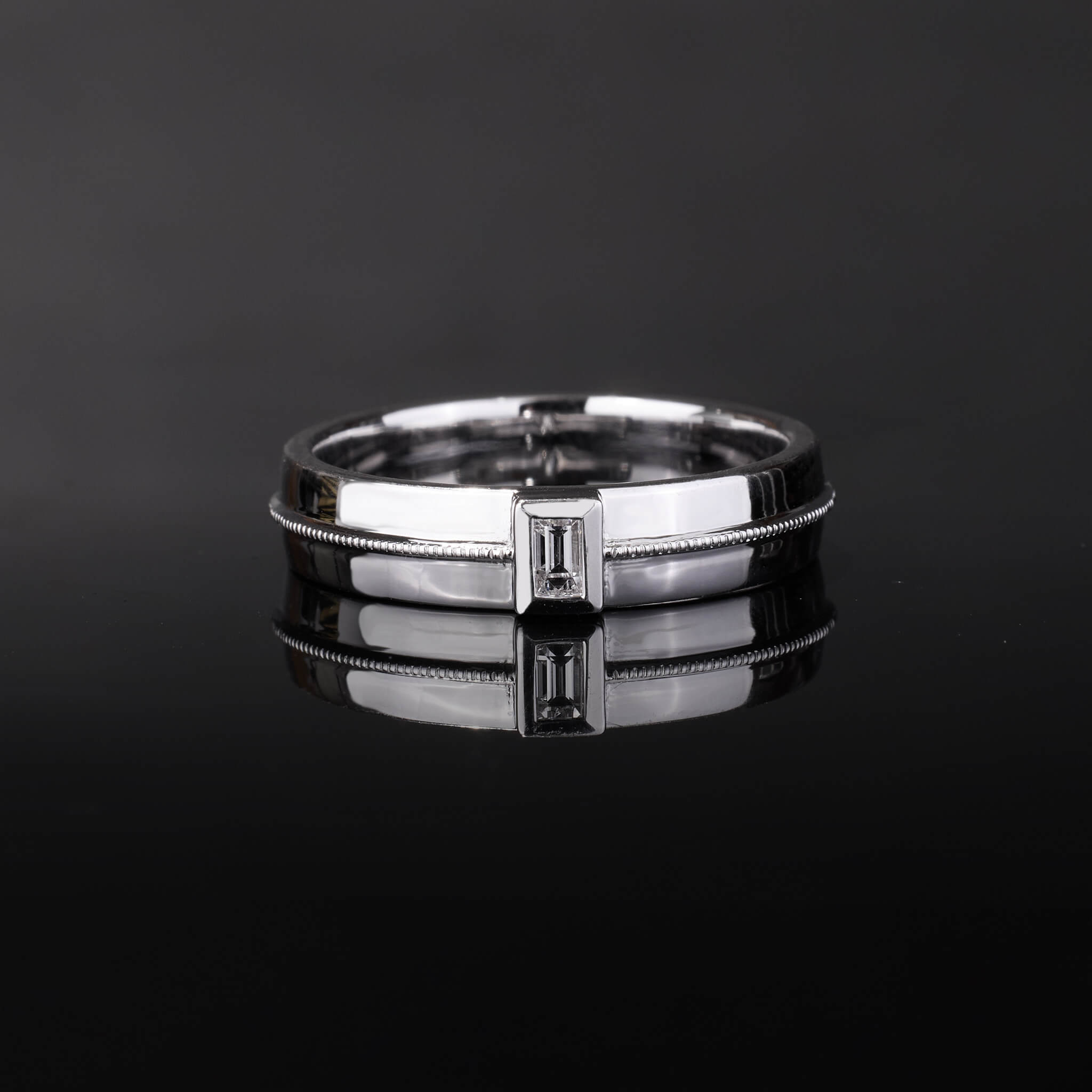 Rectangular Diamond Ring