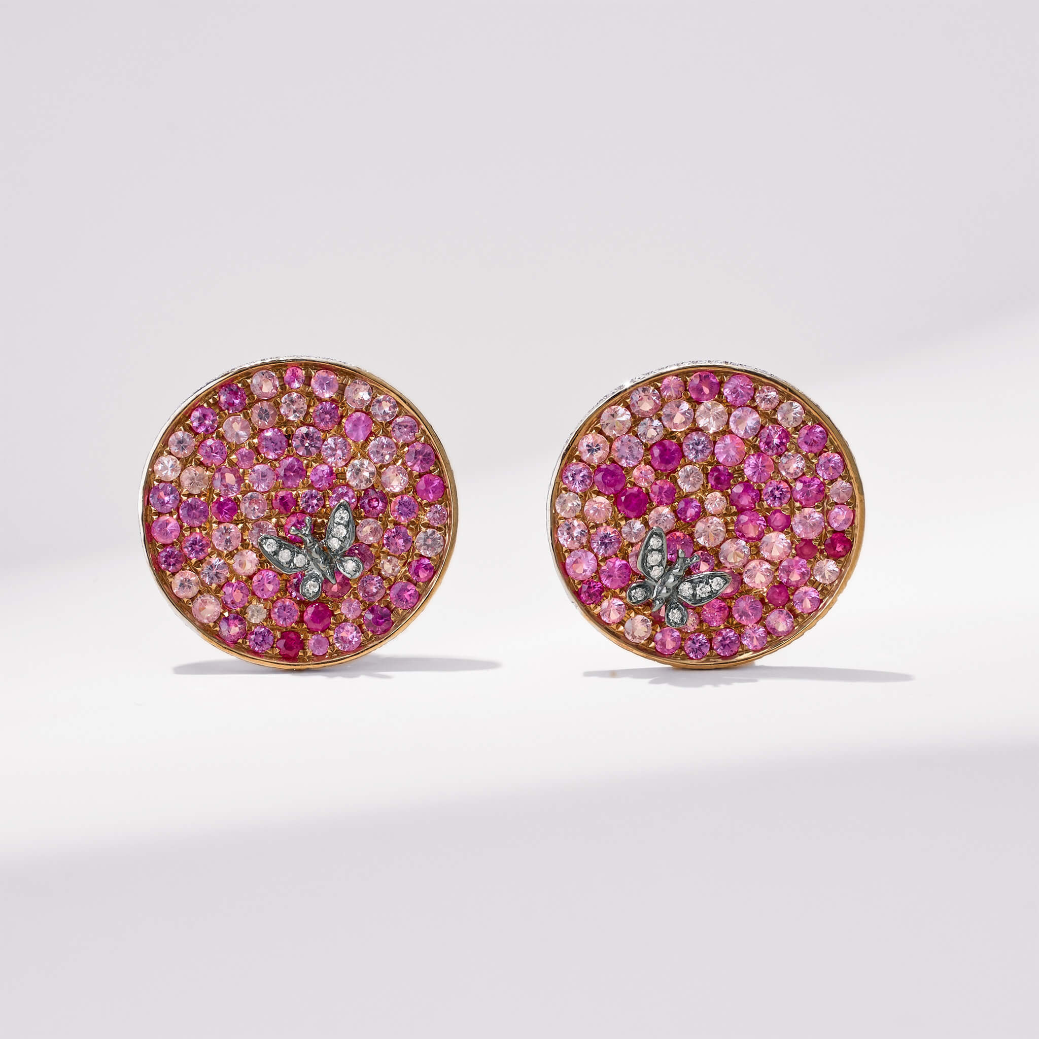 Butterfly Circular Earrings