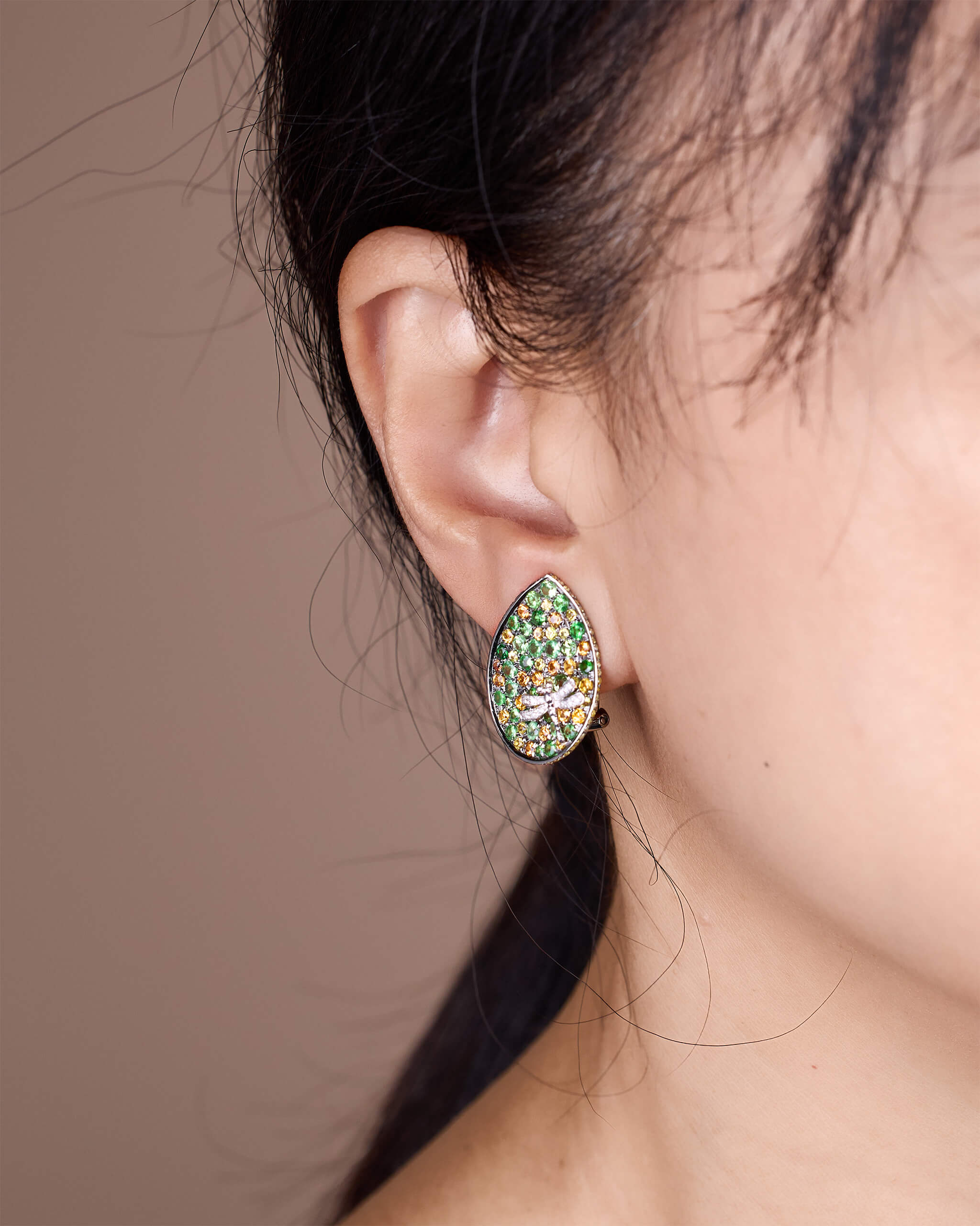 Dragonfly Teardrop Earrings