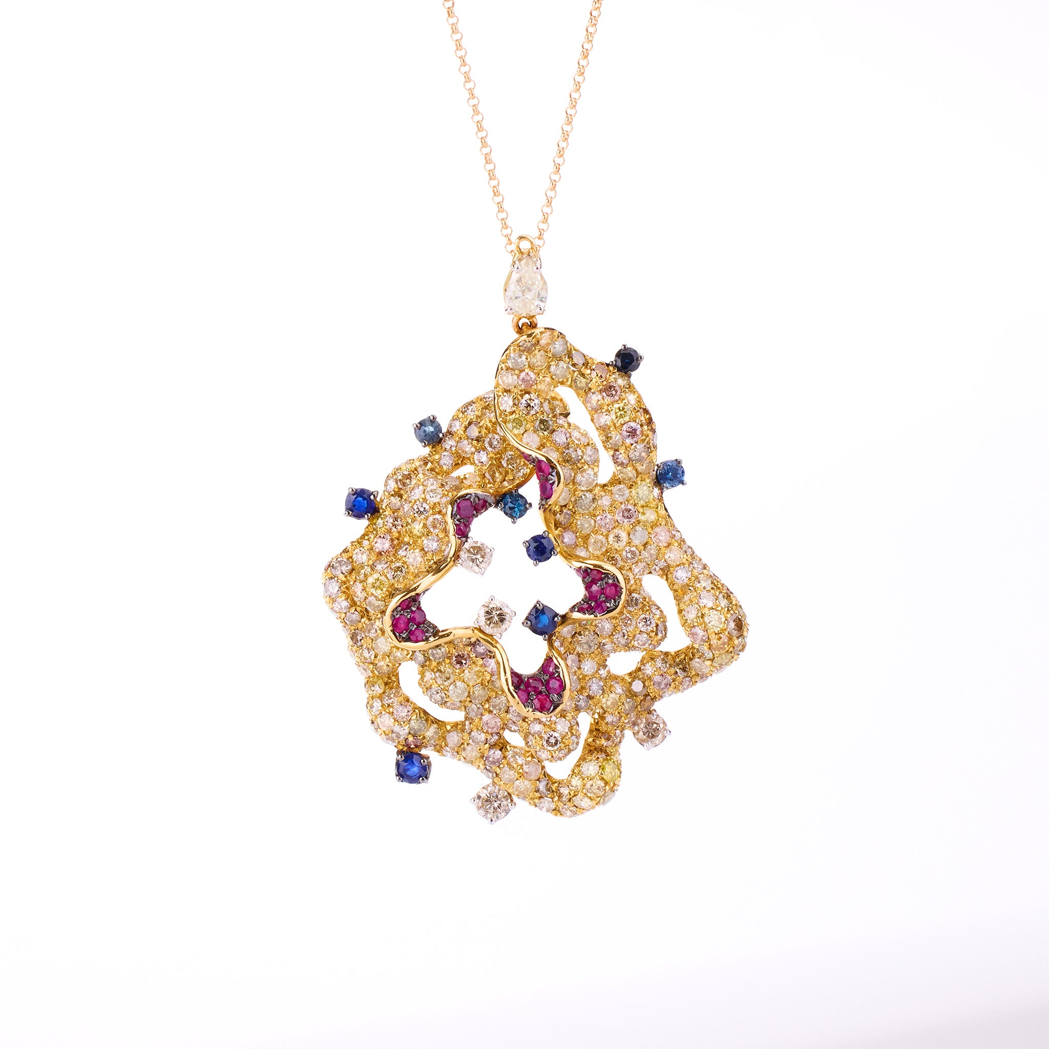 Floral Openwork Jewelry Set