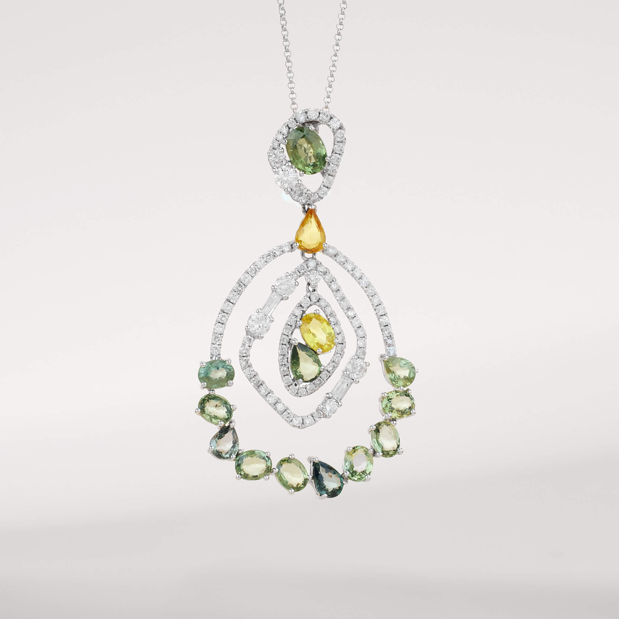 Oval Pendant Necklace