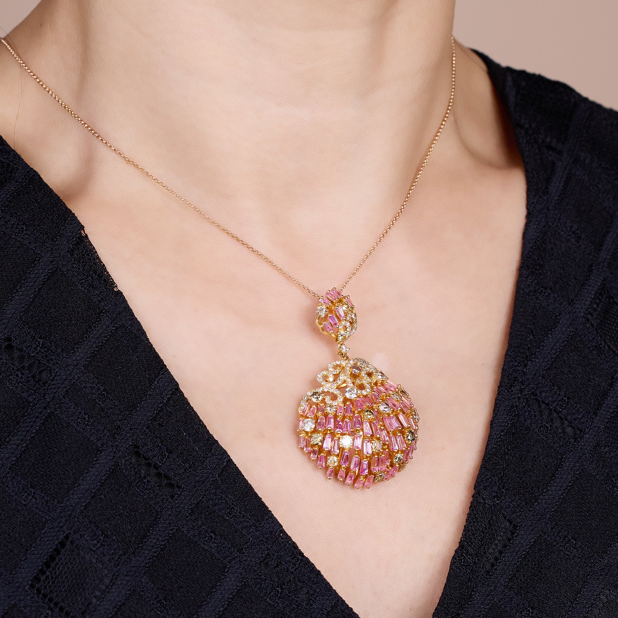 Two – part Gemstone Necklace