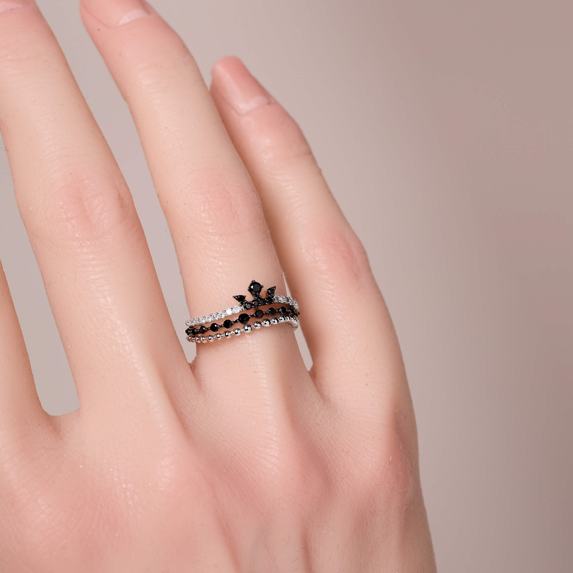 Multi-band Crown Ring