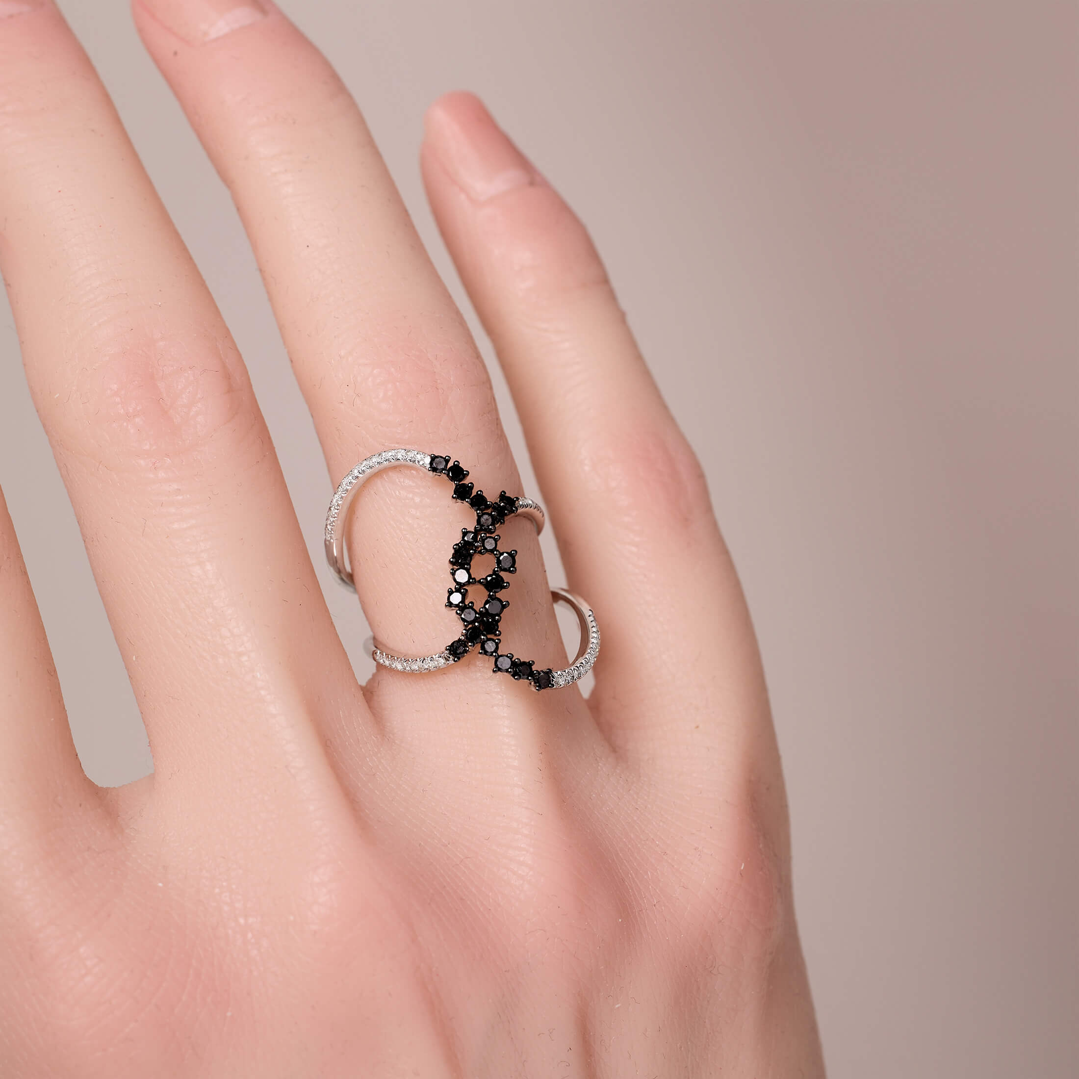 Interwoven Gem Ring
