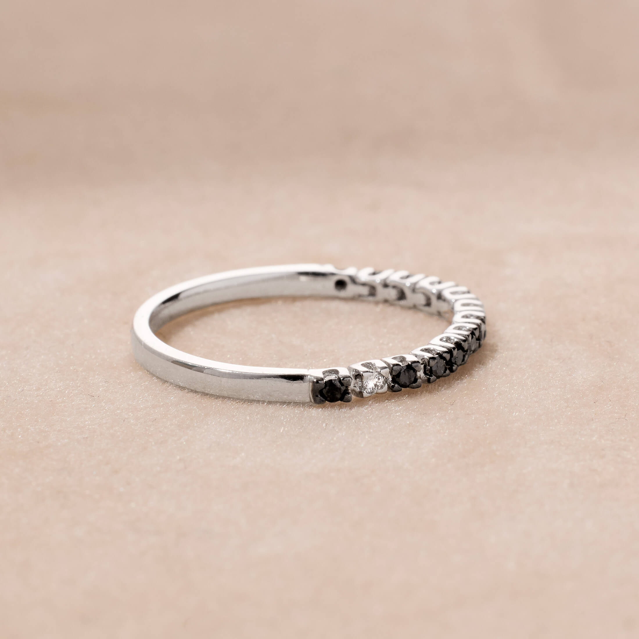 Slender Gem Accent Ring