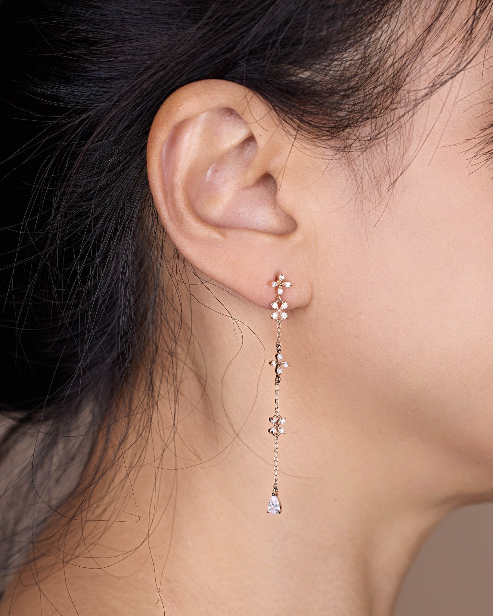 Cluster and Teardrop Earrings