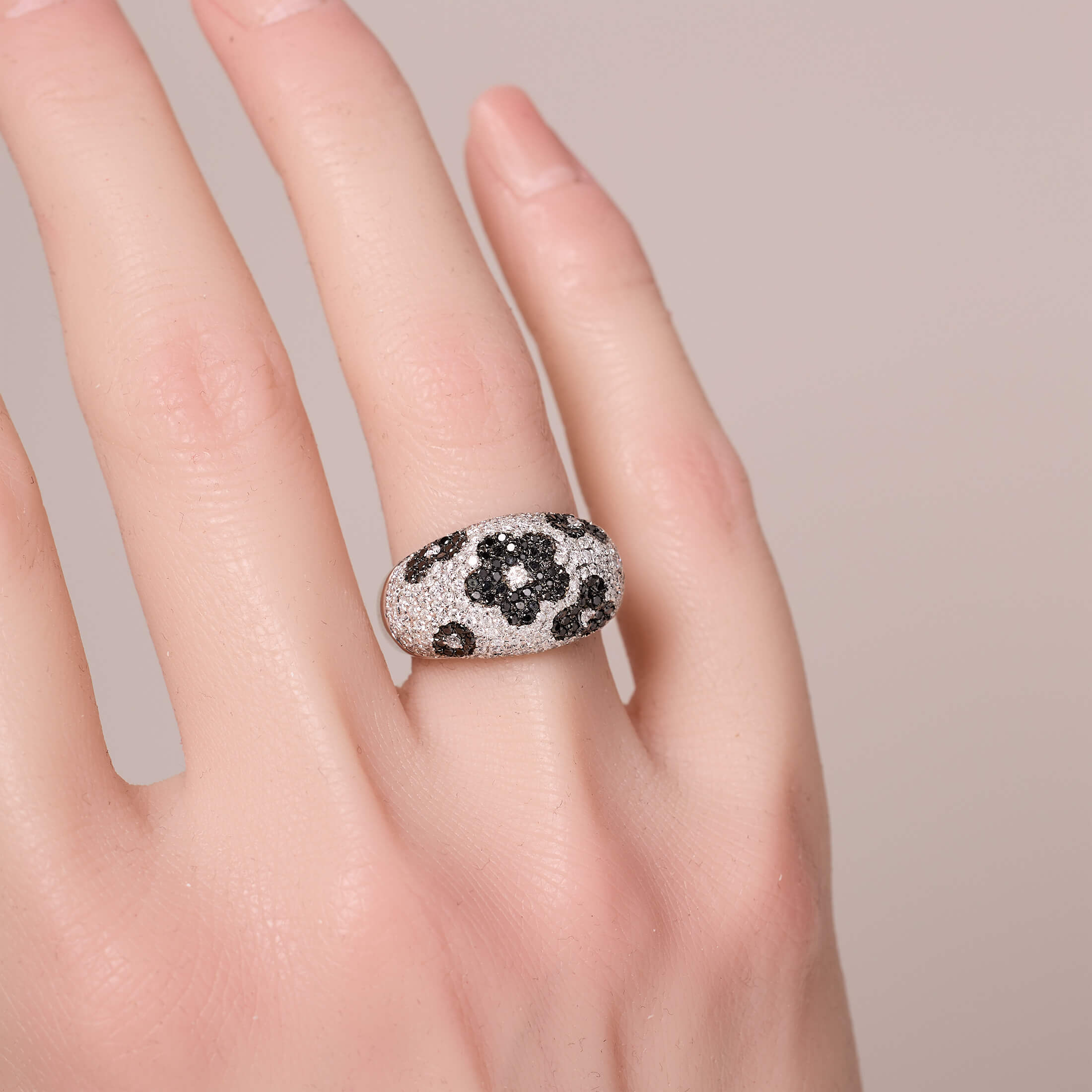 Floral Pavé Ring