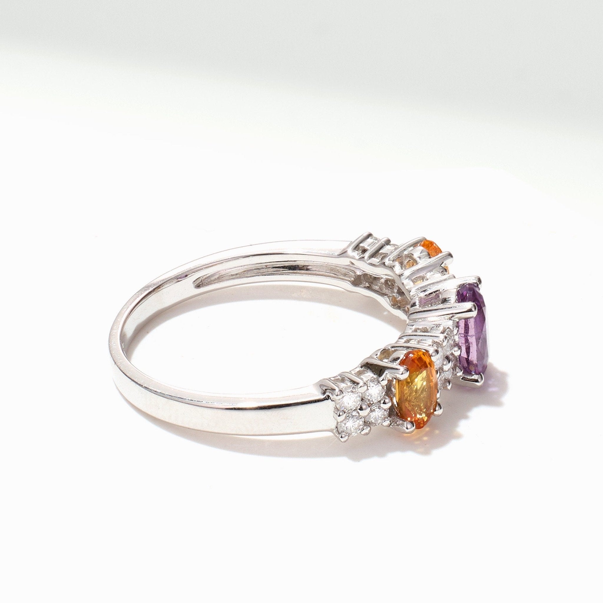 Oval Gem Cluster Ring