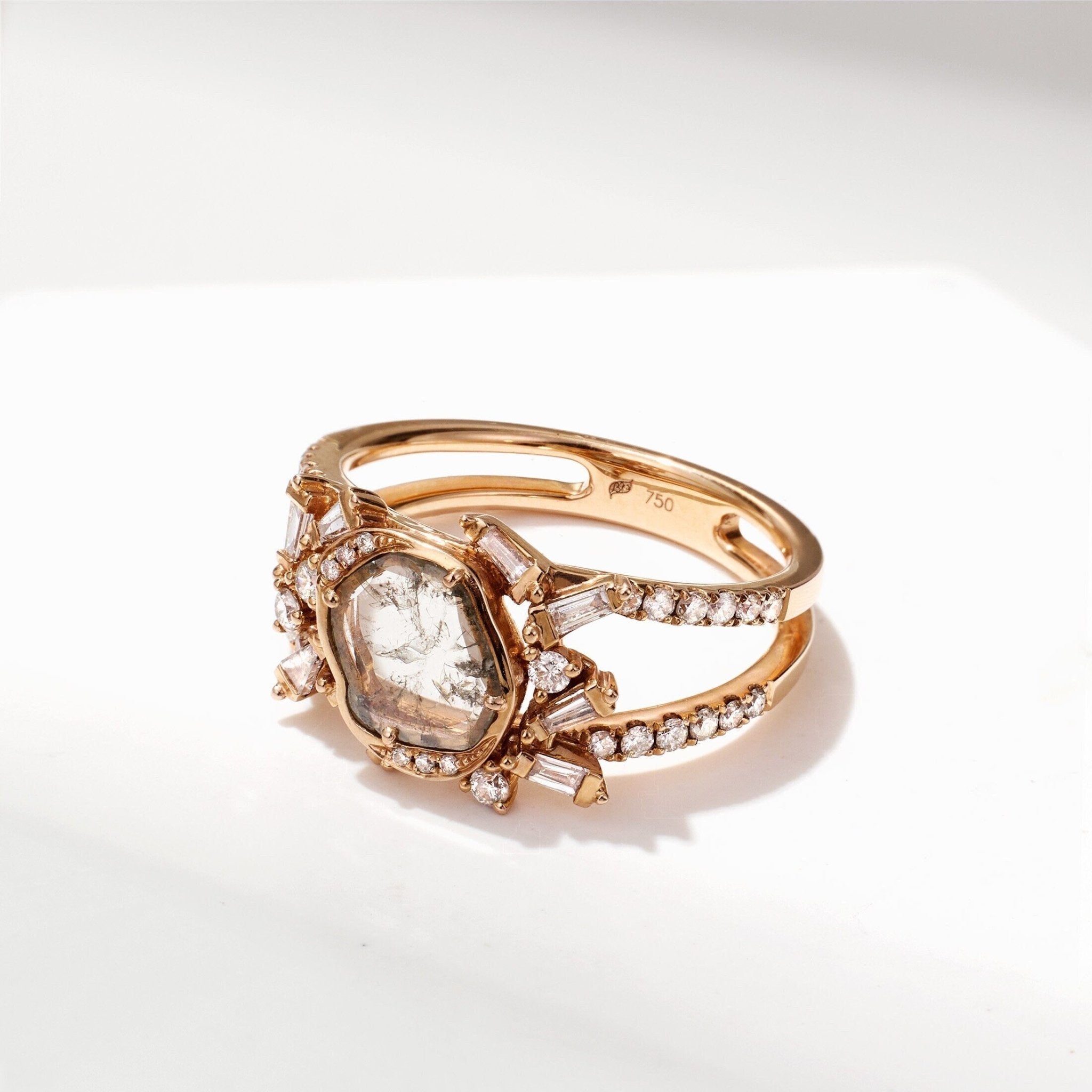 Double – band Starburst Ring
