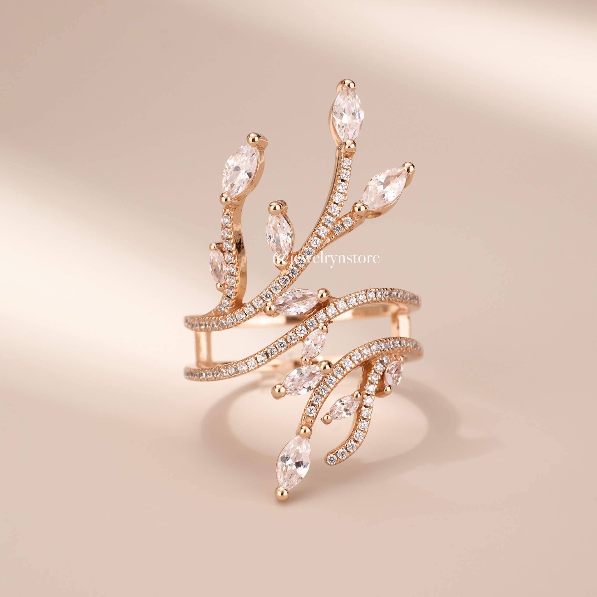 Vine Branch Statement Ring