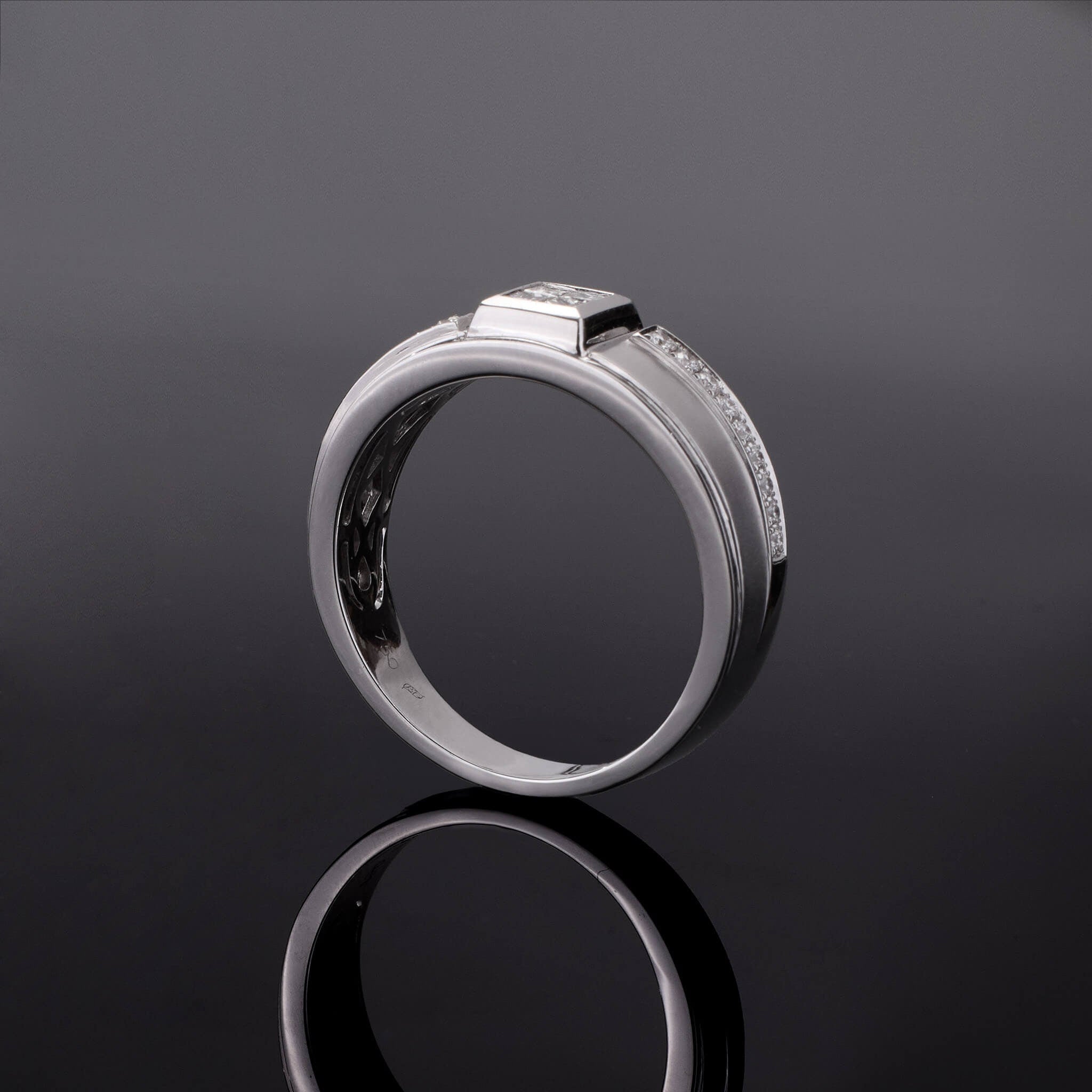 Square Diamond Band Ring