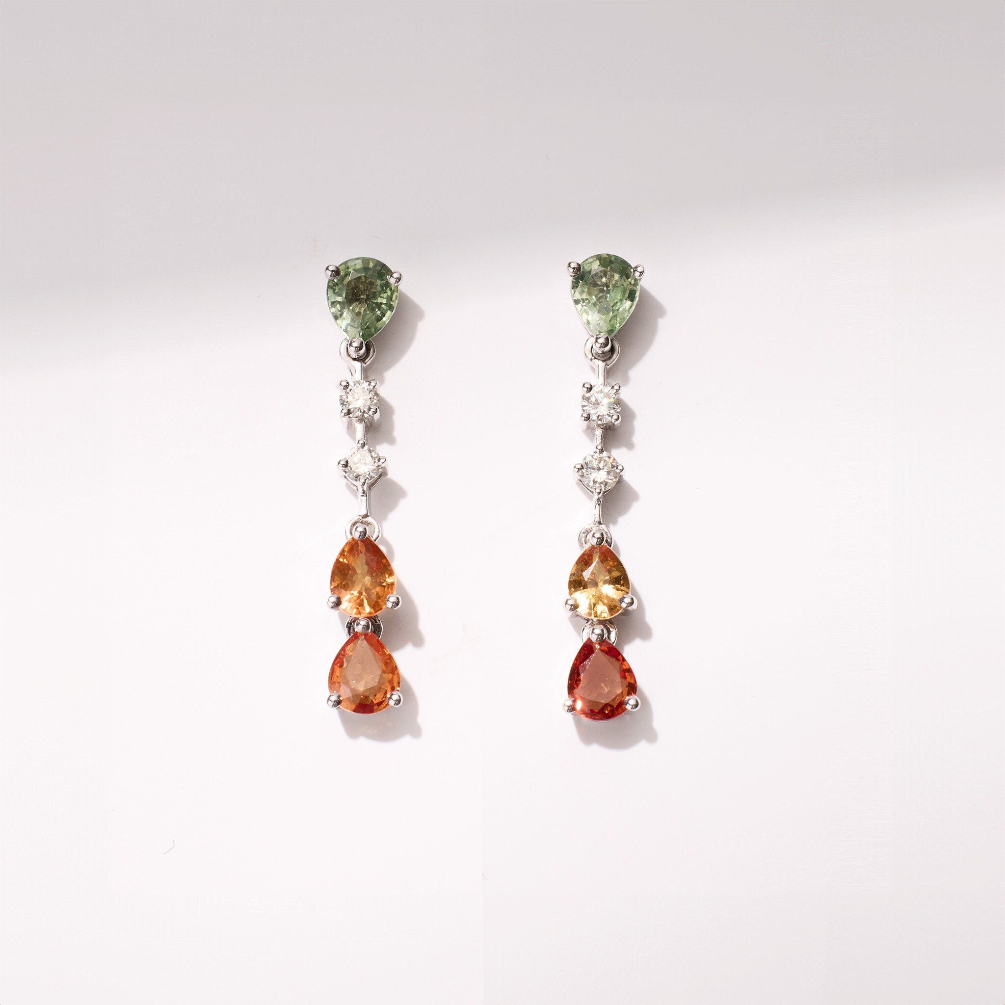 Cascading Gem Earrings