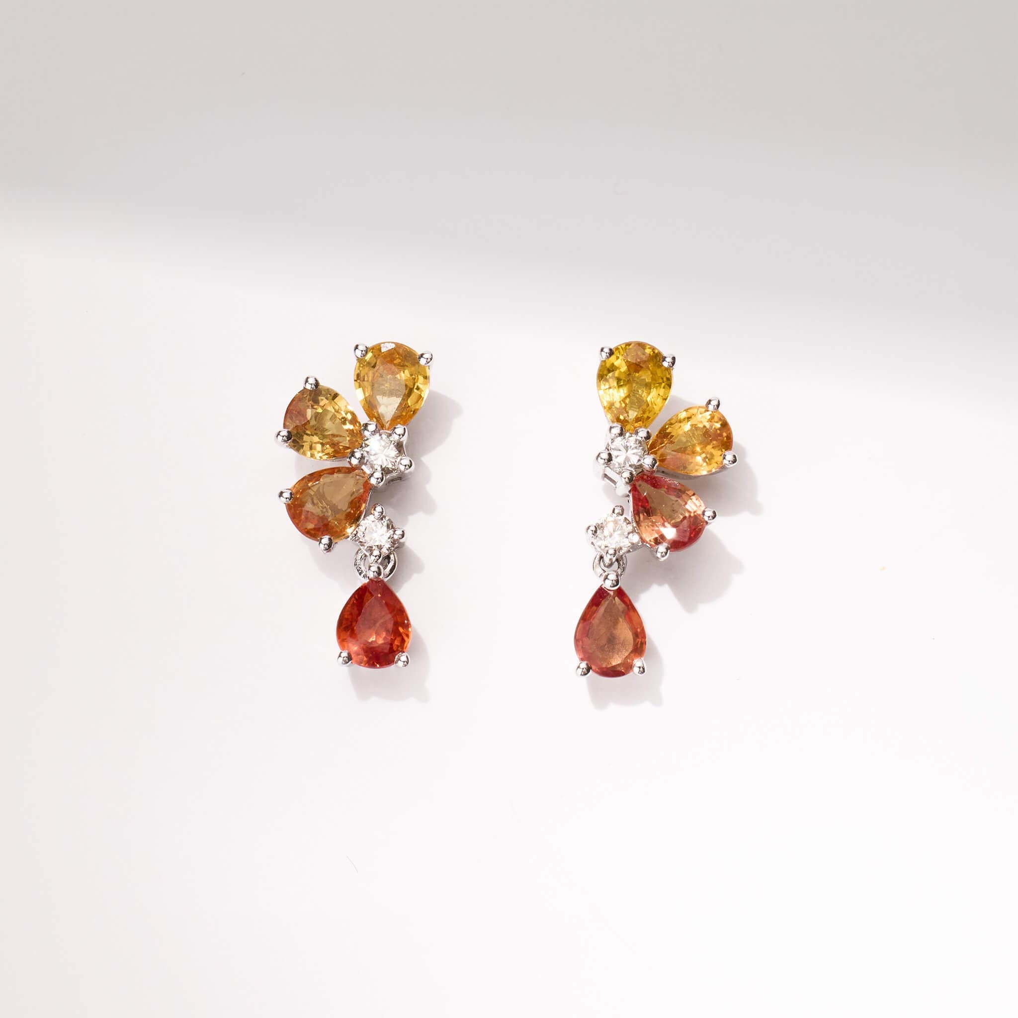 Gemstone and Diamond Earrings