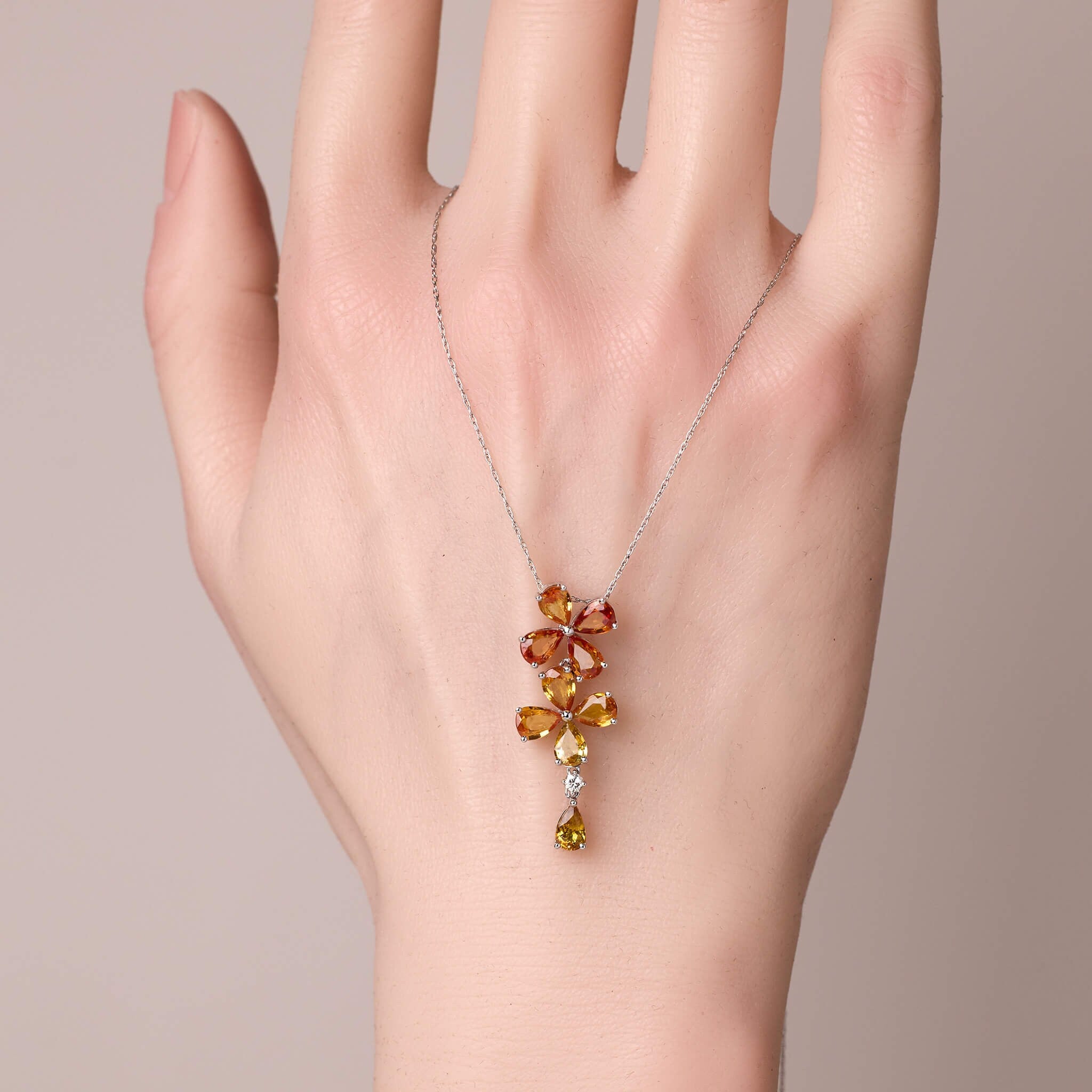 Floral Cascading Necklace